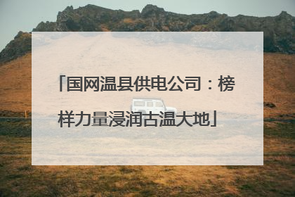 国网温县供电公司：榜样力量浸润古温大地