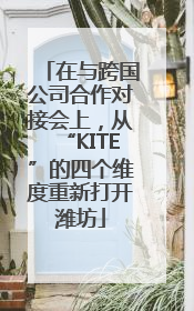 在与跨国公司合作对接会上，从“KITE”的四个维度重新打开潍坊