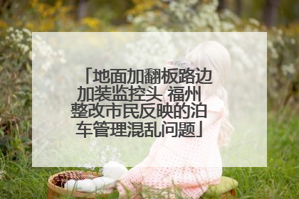 地面加翻板路边加装监控头 福州整改市民反映的泊车管理混乱问题