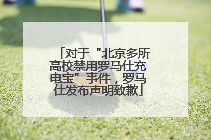 对于“北京多所高校禁用罗马仕充电宝”事件，罗马仕发布声明致歉