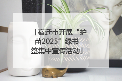 宿迁市开展“护苗2025”绿书签集中宣传活动