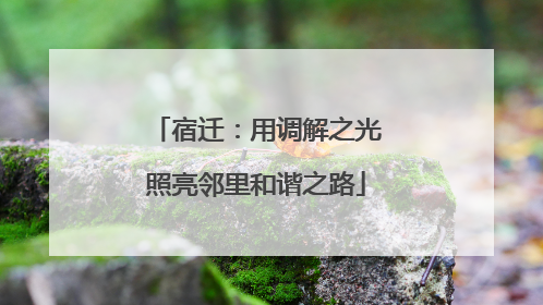 宿迁：用调解之光照亮邻里和谐之路