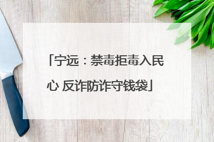 宁远：禁毒拒毒入民心 反诈防诈守钱袋
