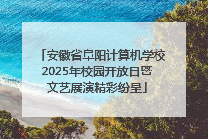 安徽省阜阳计算机学校2025年校园开放日暨文艺展演精彩纷呈