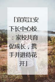 宜宾江安下长中心校：家校共育促成长，携手并进待花开