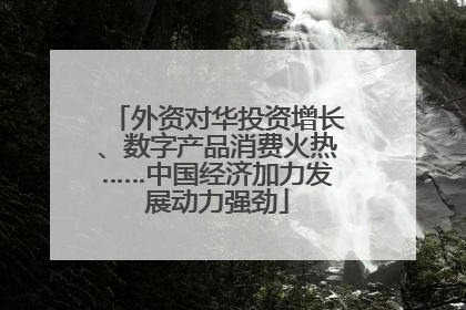 外资对华投资增长、数字产品消费火热……中国经济加力发展动力强劲