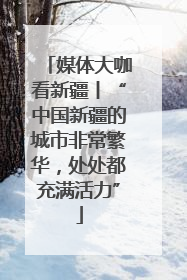 媒体大咖看新疆丨“中国新疆的城市非常繁华，处处都充满活力”