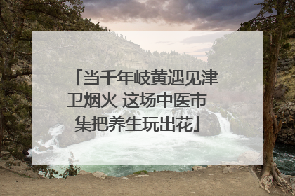 当千年岐黄遇见津卫烟火 这场中医市集把养生玩出花