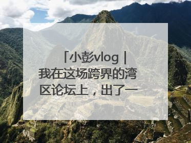 小彭vlog｜我在这场跨界的湾区论坛上，出了一道高考题……