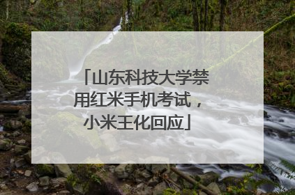 山东科技大学禁用红米手机考试，小米王化回应