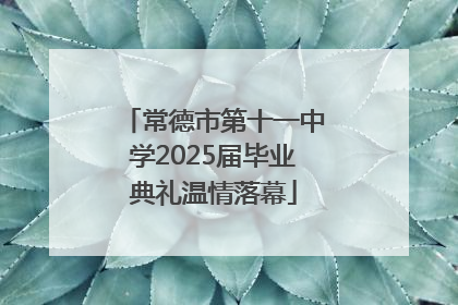 常德市第十一中学2025届毕业典礼温情落幕