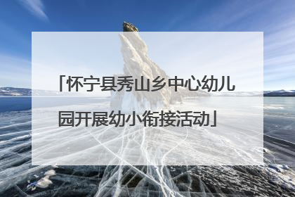 怀宁县秀山乡中心幼儿园开展幼小衔接活动