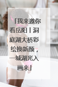 我来邀你看岳阳丨洞庭湖大桥彩绘换新颜，一城湖光入画来