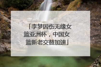 李梦因伤无缘女篮亚洲杯，中国女篮新老交替加速