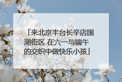 来北京丰台长辛店国潮街区 在六一与端午的交织中做快乐小孩