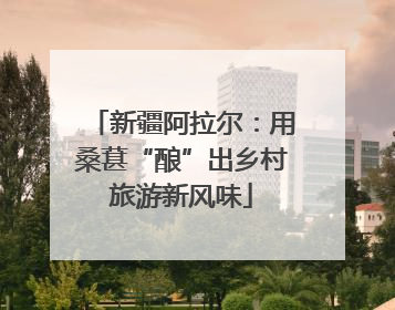 新疆阿拉尔：用桑葚“酿”出乡村旅游新风味