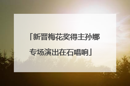 新晋梅花奖得主孙娜专场演出在石唱响