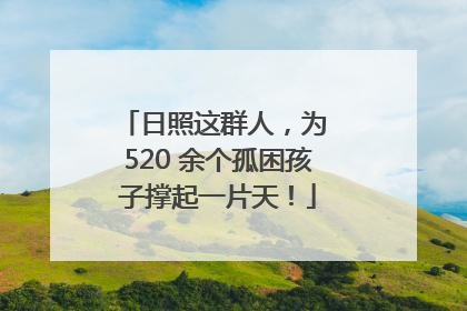 日照这群人，为 520 余个孤困孩子撑起一片天！