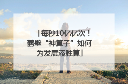 每秒10亿亿次！鹤壁“神算子”如何为发展添胜算