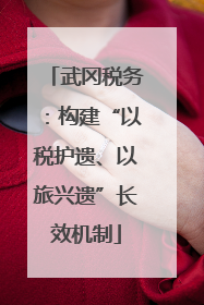 武冈税务：构建“以税护遗、以旅兴遗”长效机制
