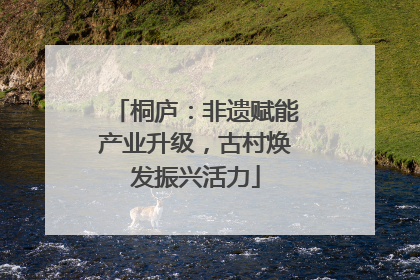 桐庐：非遗赋能产业升级，古村焕发振兴活力