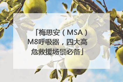 梅思安（MSA）M8呼吸器，四大高危救援场景必备