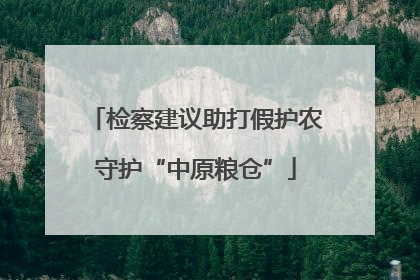 检察建议助打假护农守护“中原粮仓”
