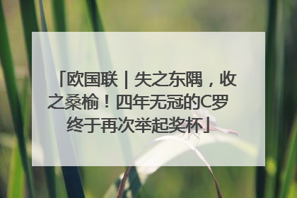 欧国联｜失之东隅，收之桑榆！四年无冠的C罗终于再次举起奖杯