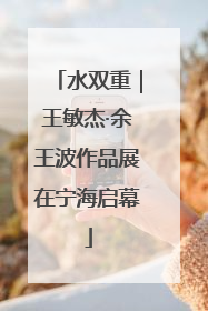 水双重｜王敏杰·余王波作品展在宁海启幕