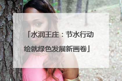 水润王庄：节水行动绘就绿色发展新画卷