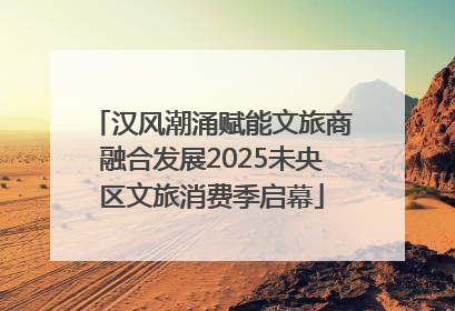 汉风潮涌赋能文旅商融合发展2025未央区文旅消费季启幕