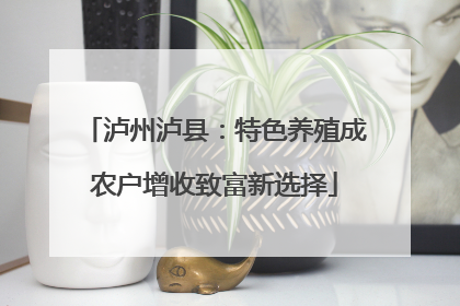 泸州泸县：特色养殖成农户增收致富新选择