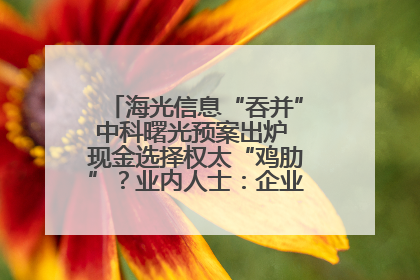 海光信息“吞并”中科曙光预案出炉 现金选择权太“鸡肋”？业内人士：企业不想大量现金流出