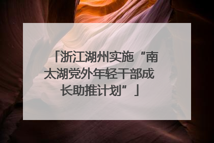 浙江湖州实施“南太湖党外年轻干部成长助推计划”