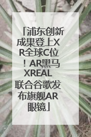 浦东创新成果登上XR全球C位！AR黑马XREAL联合谷歌发布旗舰AR眼镜