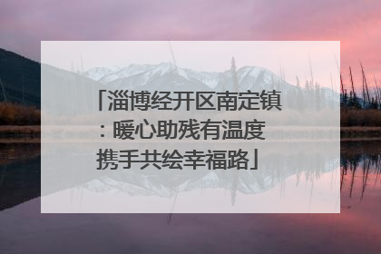 淄博经开区南定镇：暖心助残有温度 携手共绘幸福路
