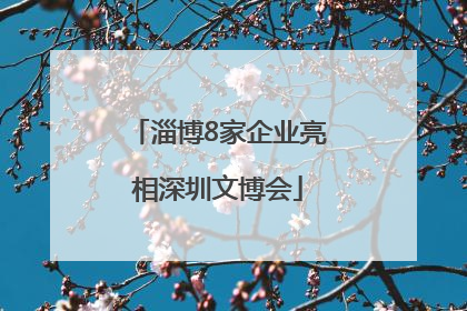 淄博8家企业亮相深圳文博会