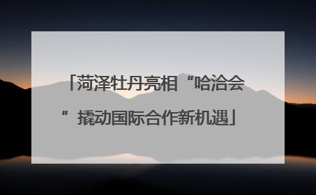 菏泽牡丹亮相“哈洽会”撬动国际合作新机遇