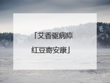 艾香驱病瘴 红豆寄安康