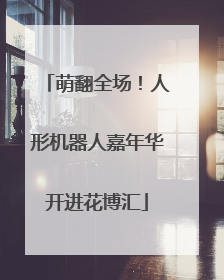 萌翻全场！人形机器人嘉年华开进花博汇