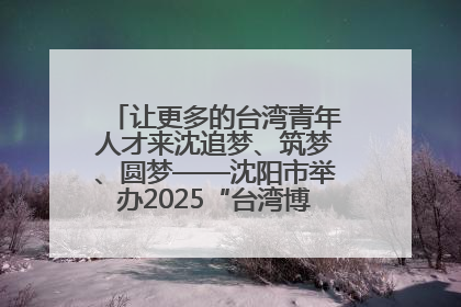 让更多的台湾青年人才来沈追梦、筑梦、圆梦——沈阳市举办2025“台湾博士沈阳行”活动