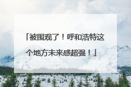 被围观了！呼和浩特这个地方未来感超强！