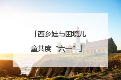 西乡娃与困境儿童共度“六一”