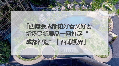 西博会成都馆好看又好耍 新场景新展品一网打尽“成都智造”｜西博视界