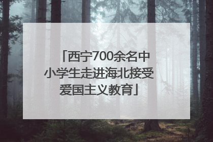 西宁700余名中小学生走进海北接受爱国主义教育