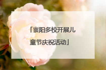 襄阳多校开展儿童节庆祝活动