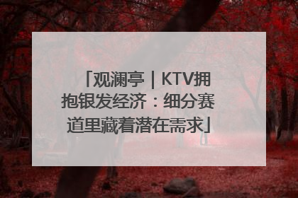 观澜亭｜KTV拥抱银发经济：细分赛道里藏着潜在需求