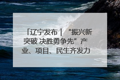 辽宁发布｜“振兴新突破 决胜勇争先”产业、项目、民生齐发力 葫芦岛按下决胜之年“加速键”