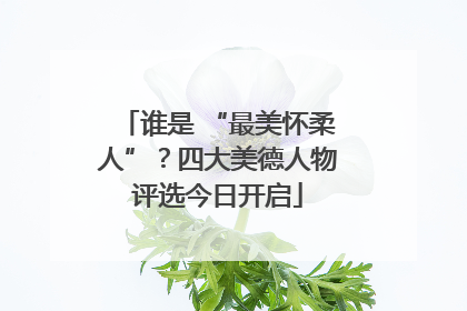 谁是 “最美怀柔人”？四大美德人物评选今日开启
