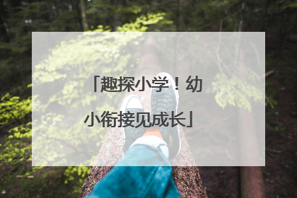 趣探小学！幼小衔接见成长